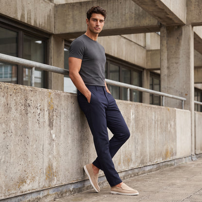 Men's Casual Leather Loafers - Slip-On Loafer Shoes