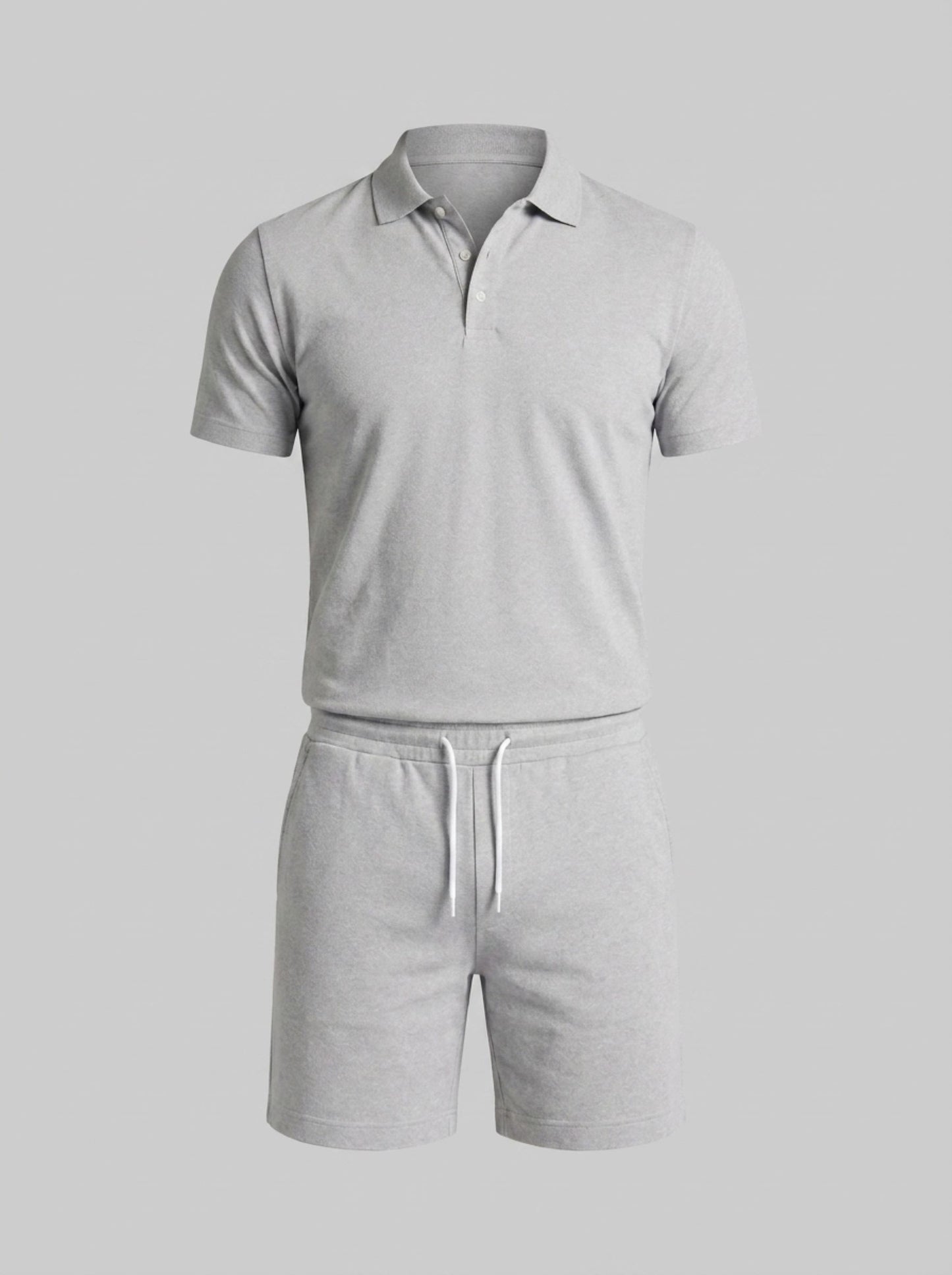 Men's Lightweight Summer Sports Polo and Shorts Set