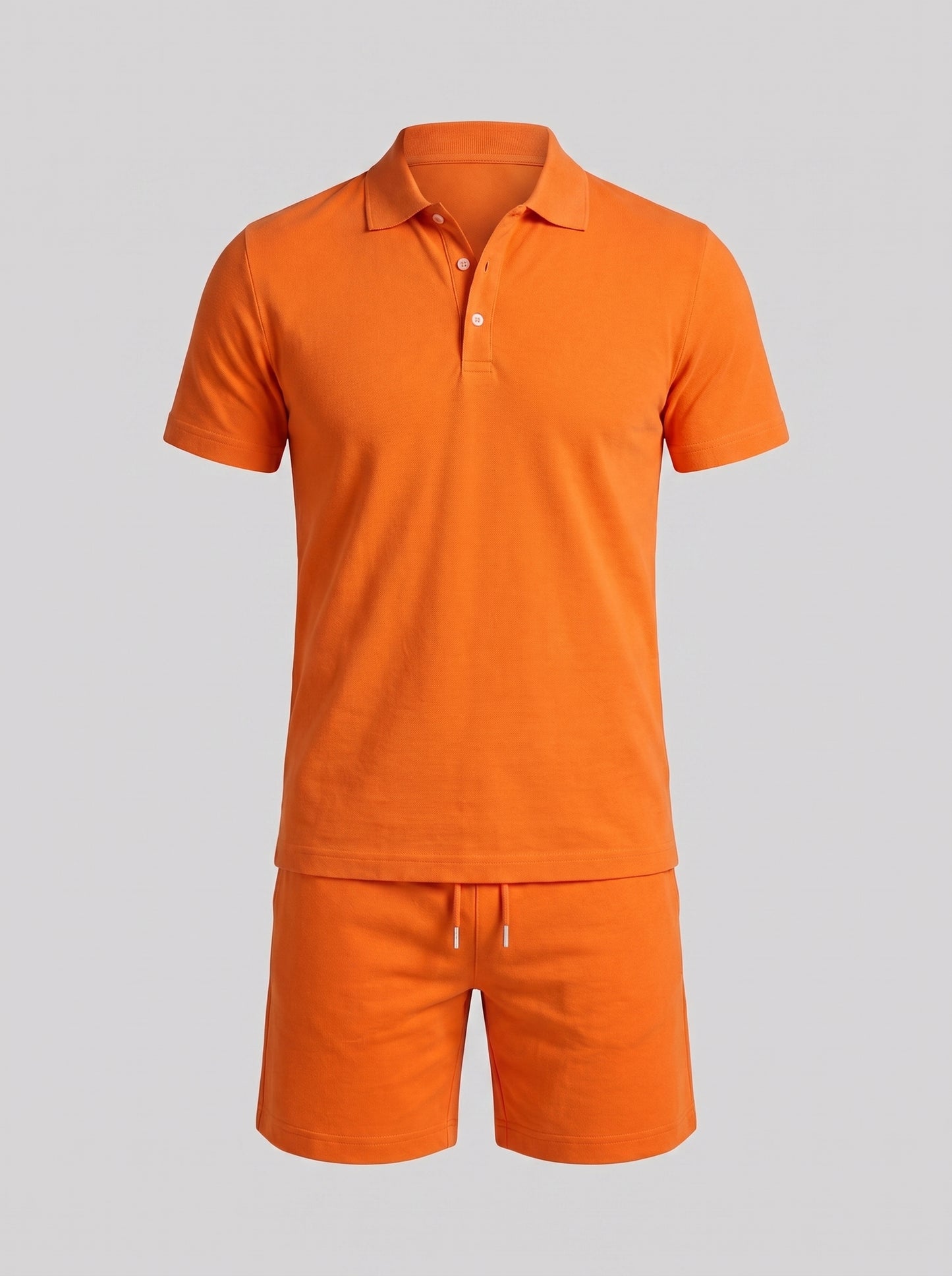 Men's Lightweight Summer Sports Polo and Shorts Set