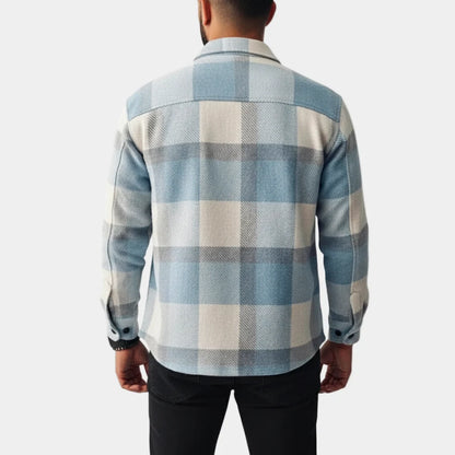 Men's Checked Overshirt Regular Fit for Casual Wear
