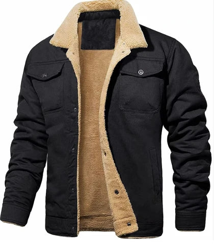 Men's Insulated Winter Jacket with Chest Pockets