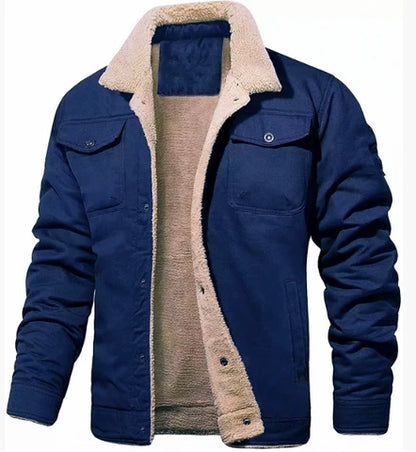 Men's Insulated Winter Jacket with Chest Pockets