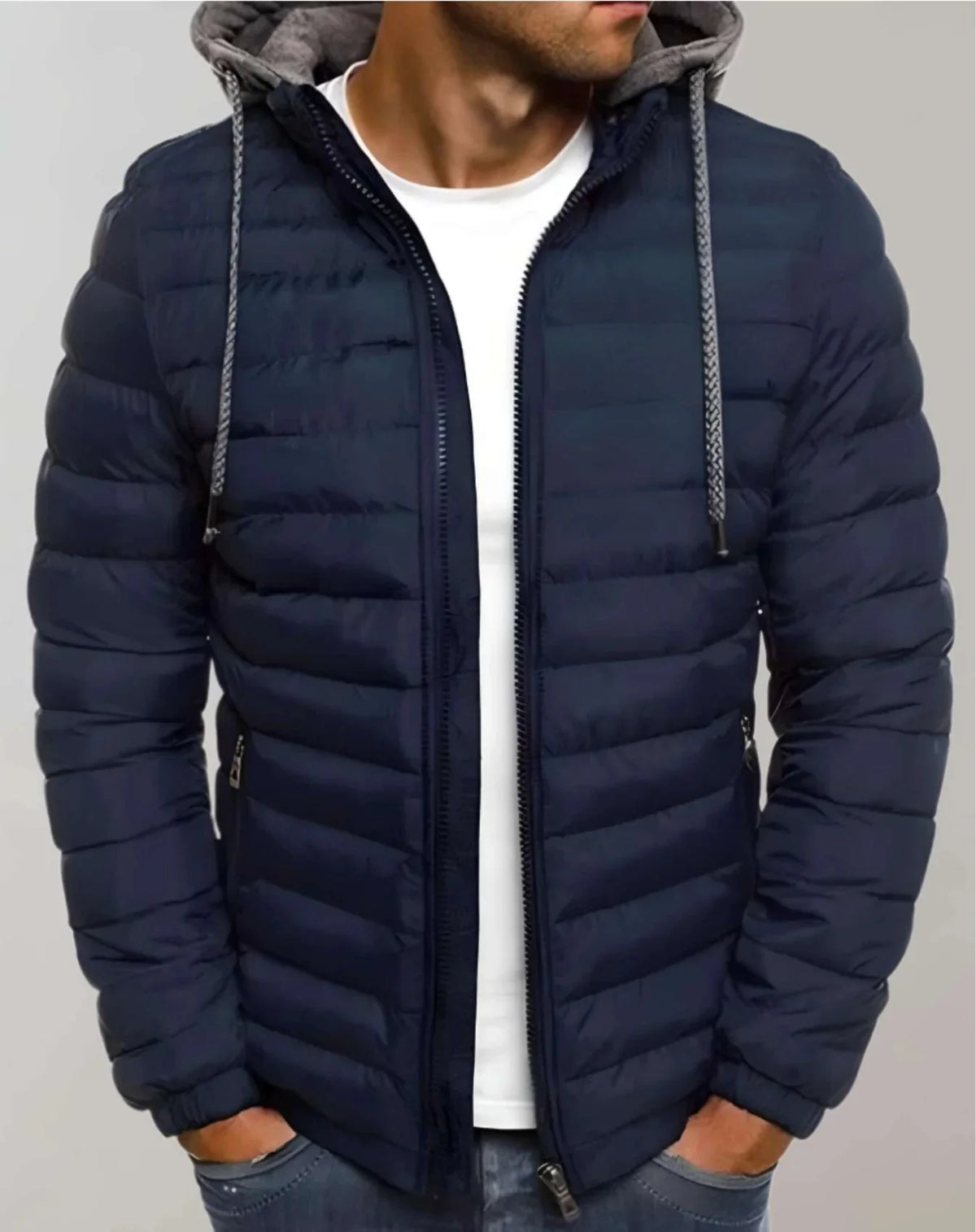 Men's Lightweight Hooded Puffer Jacket