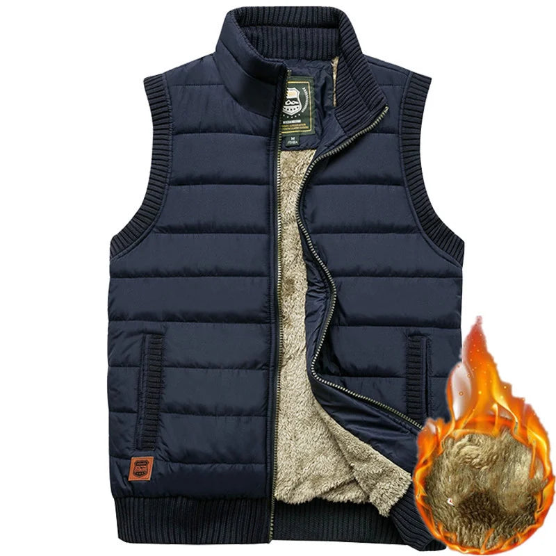 Men's Padded Sleeveless Bodywarmer with Zipper