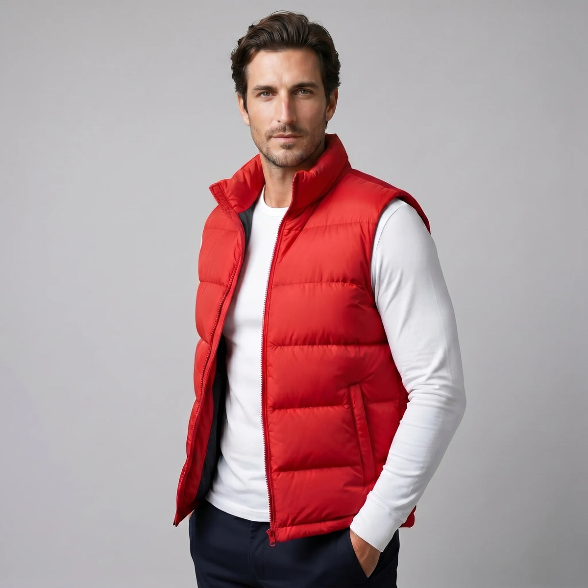 Men's Quilted Padded Gilet Vest