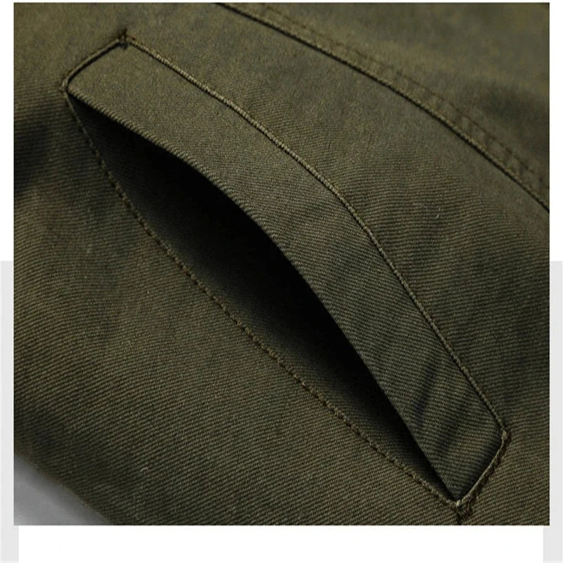 Men's Rugged Casual Jacket with Stand-Up Collar