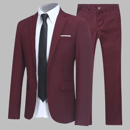 Men's Slim Fit Two-Piece Suit