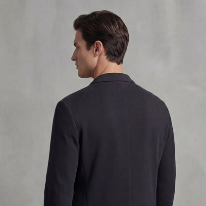 Men's Tailored Fit Casual Jacket with Lapel Collar