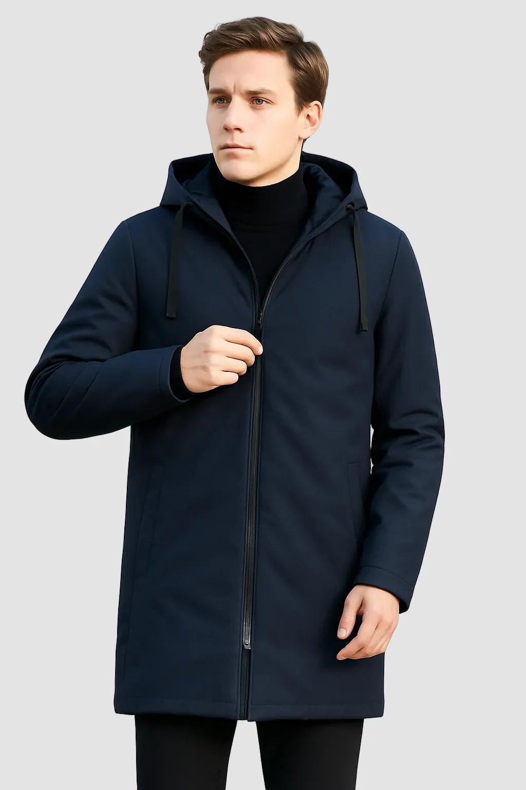 Men's Waterproof Rain Jacket with Warm Lining