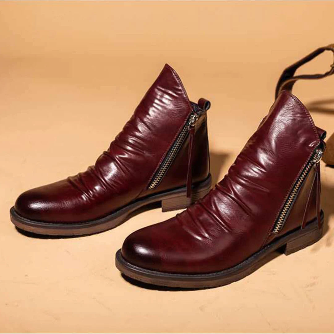 Men's Ankle Boots with Non-Slip Sole for Everyday Wear