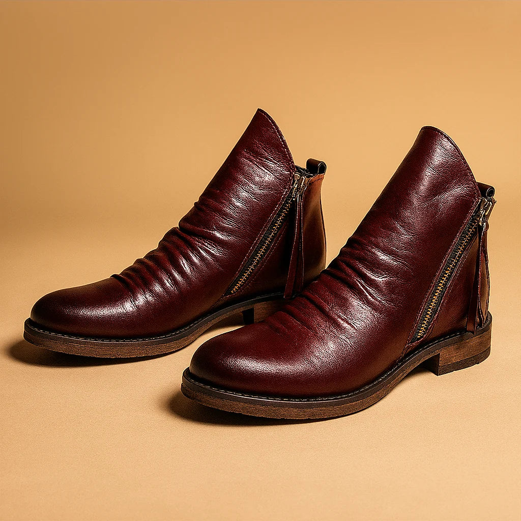 Men's Ankle Boots with Non-Slip Sole for Everyday Wear