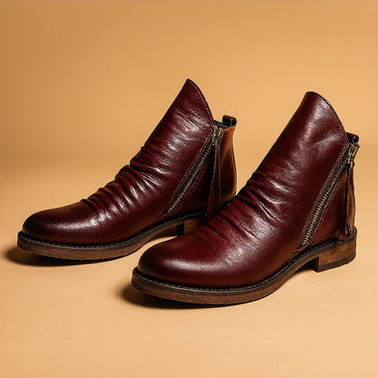 Men's Ankle Boots with Non-Slip Sole for Everyday Wear