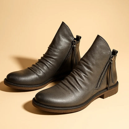 Men's Ankle Boots with Non-Slip Sole for Everyday Wear