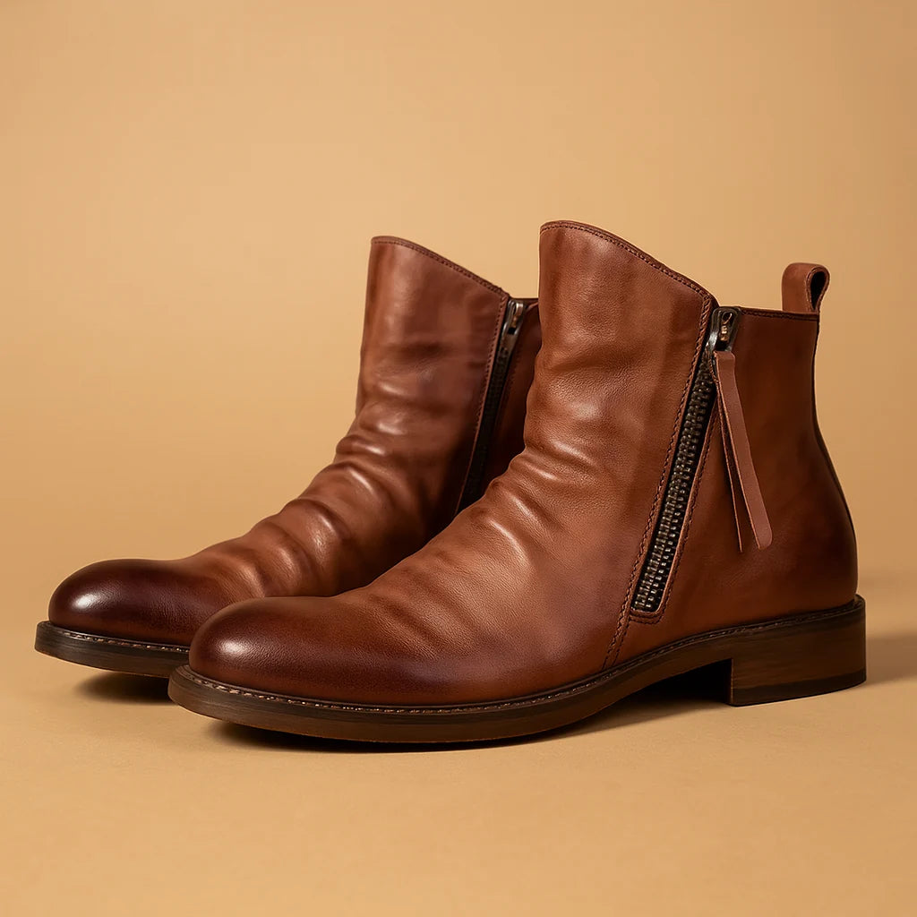 Men's Ankle Boots with Non-Slip Sole for Everyday Wear