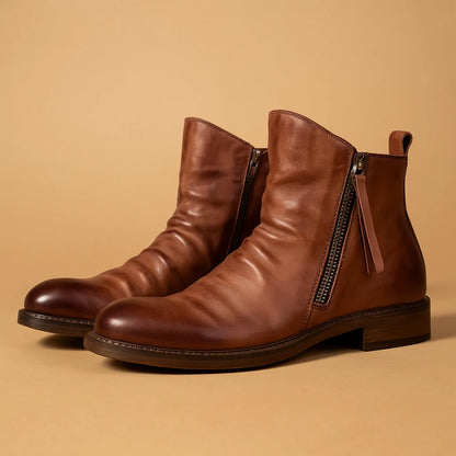 Men's Ankle Boots with Non-Slip Sole for Everyday Wear