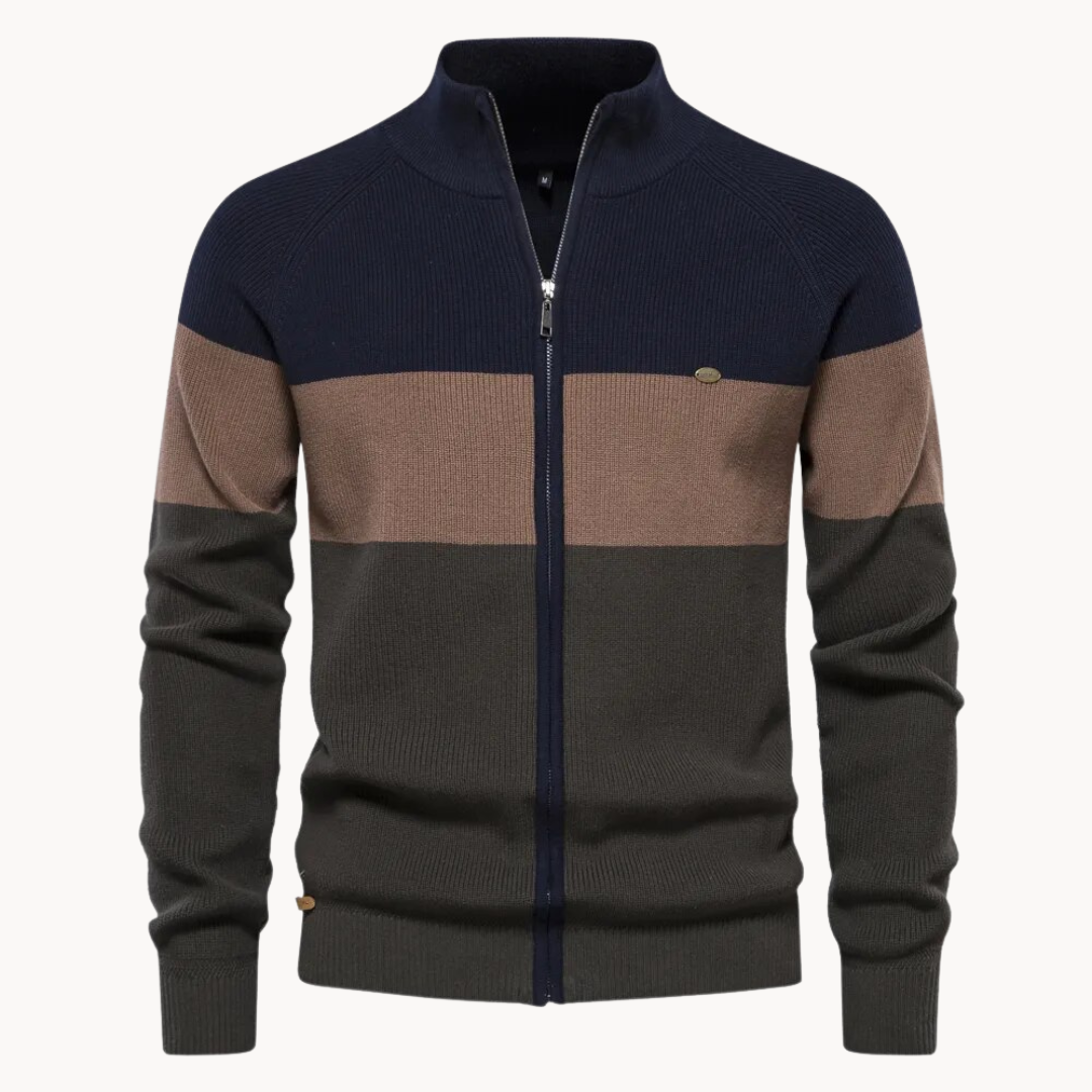 Men's Autumn Zipped Cardigan