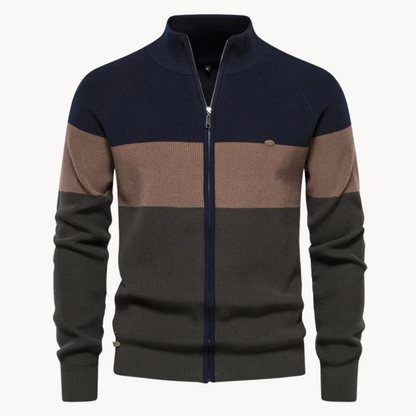 Men's Autumn Zipped Cardigan