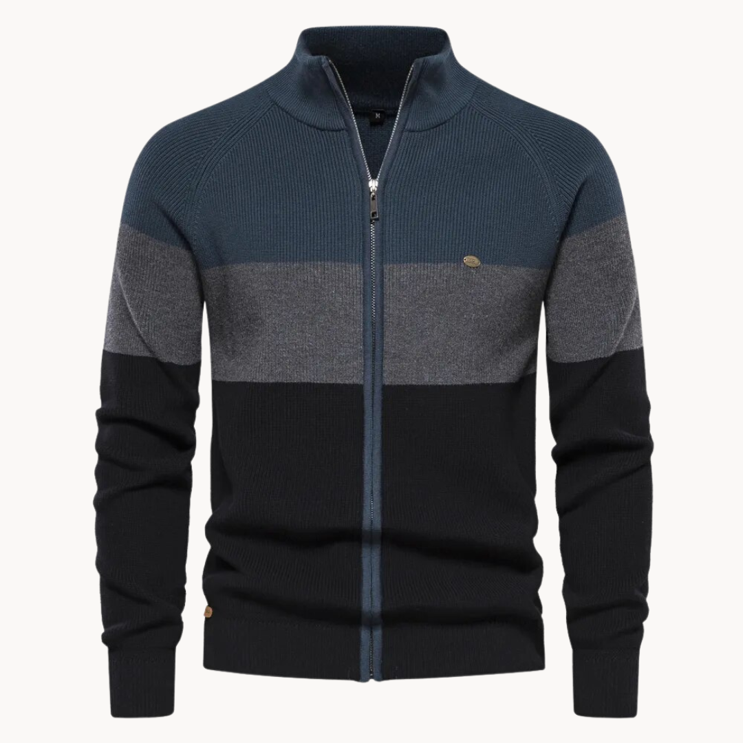 Men's Autumn Zipped Cardigan