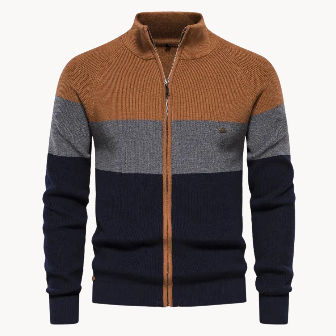 Men's Autumn Zipped Cardigan