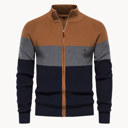 Men's Autumn Zipped Cardigan