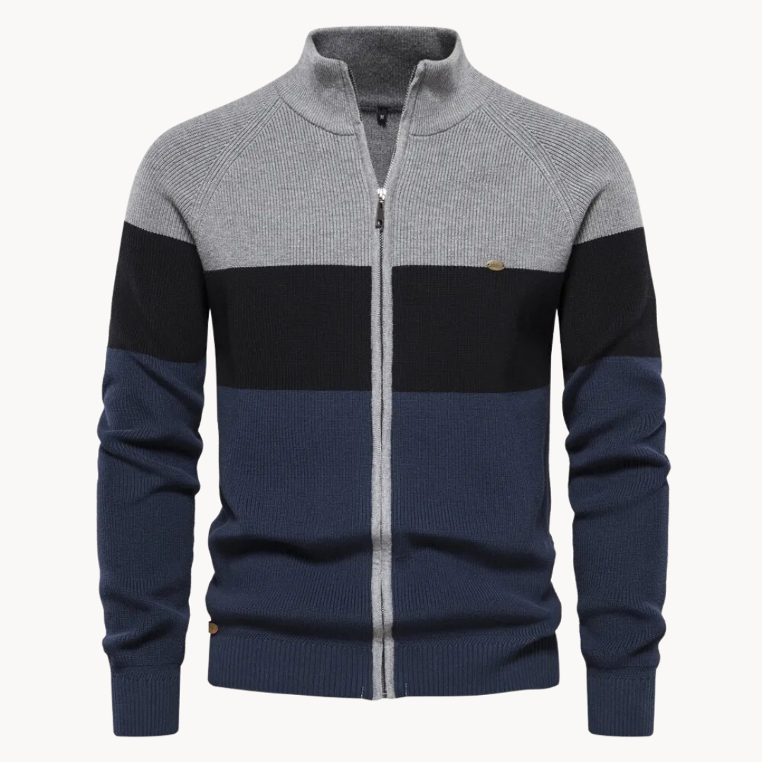 Men's Autumn Zipped Cardigan