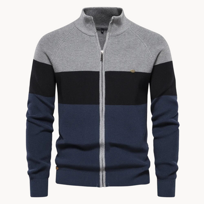 Men's Autumn Zipped Cardigan