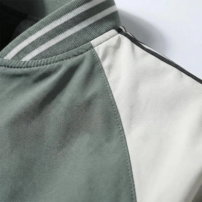 Men's Bomber Jacket Light Transitional Zippered Jacket
