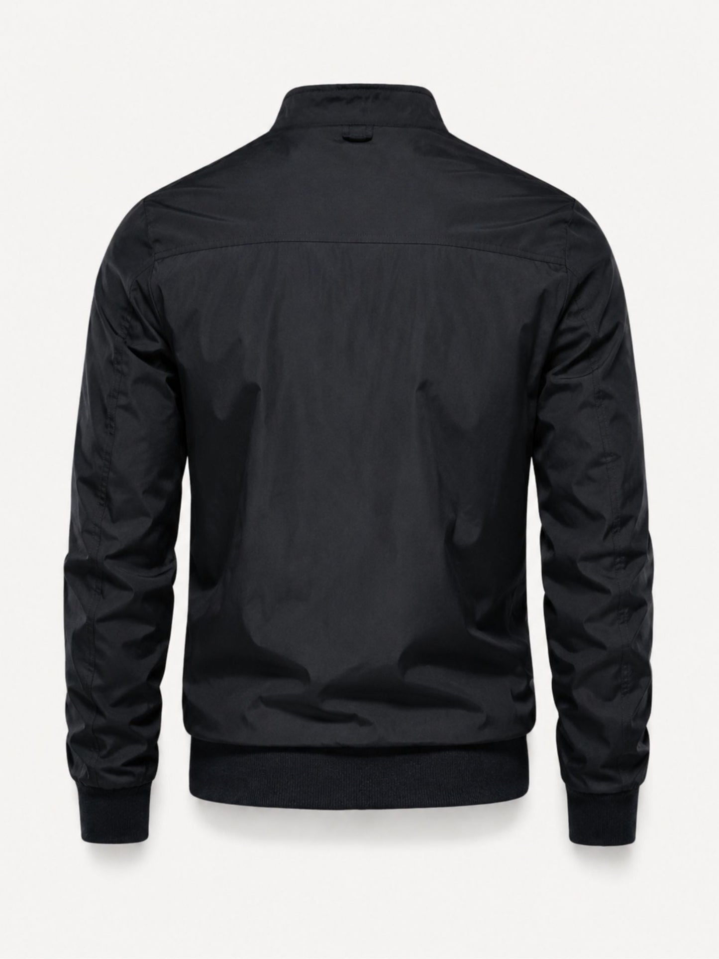 Men's Bomber Jacket with Stand-Up Collar