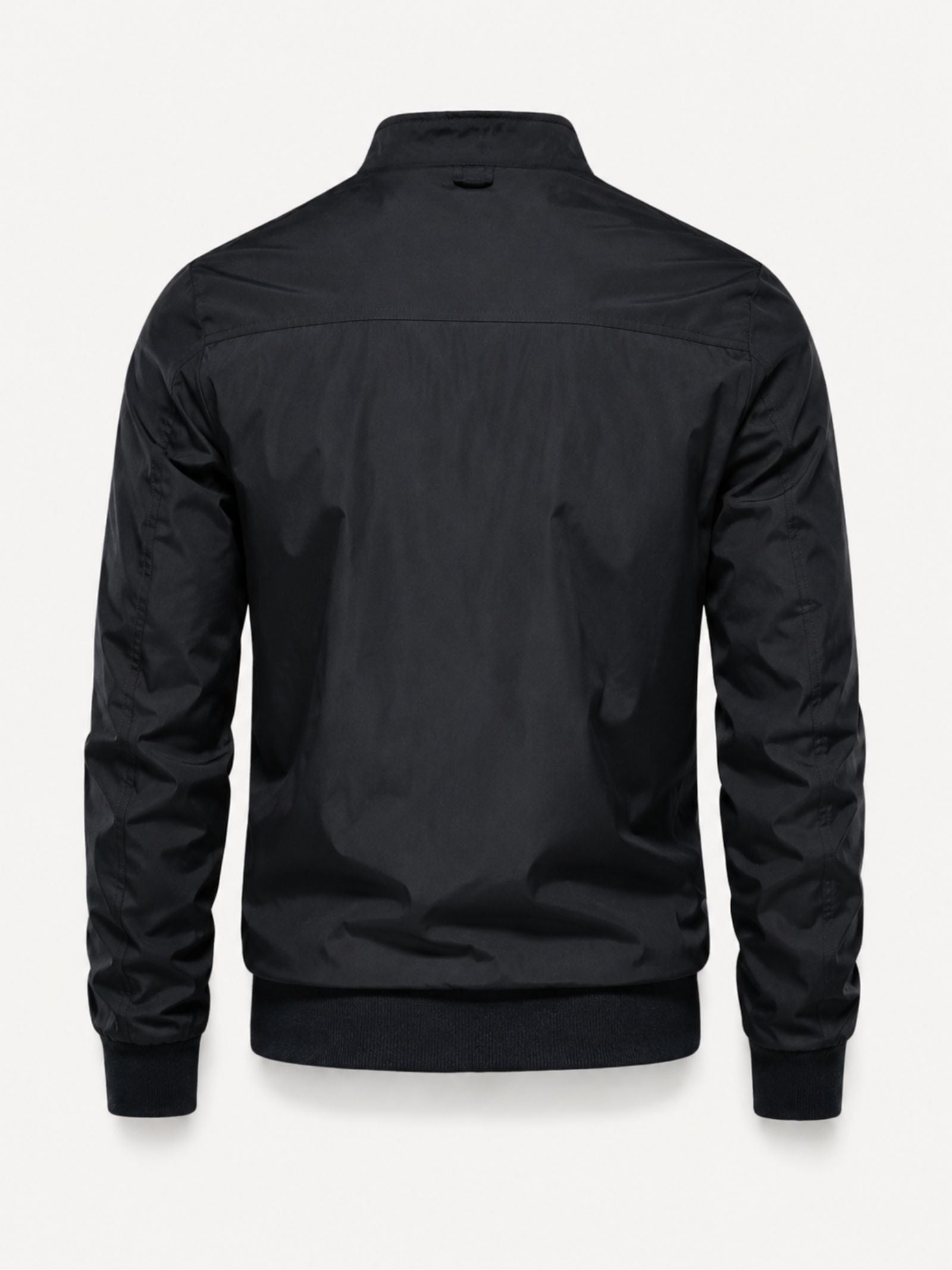 Men's Bomber Jacket with Stand-Up Collar