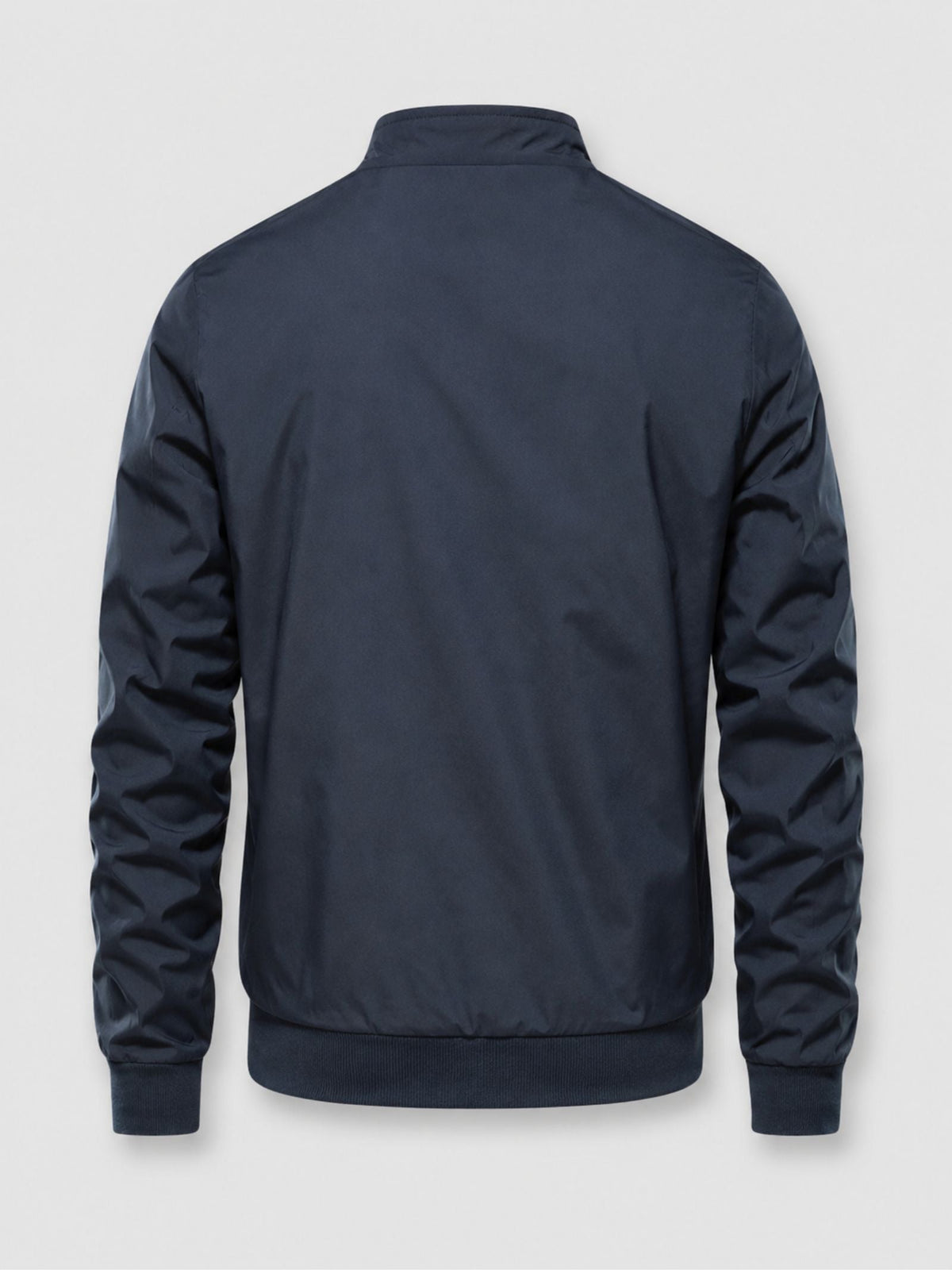 Men's Bomber Jacket with Stand-Up Collar