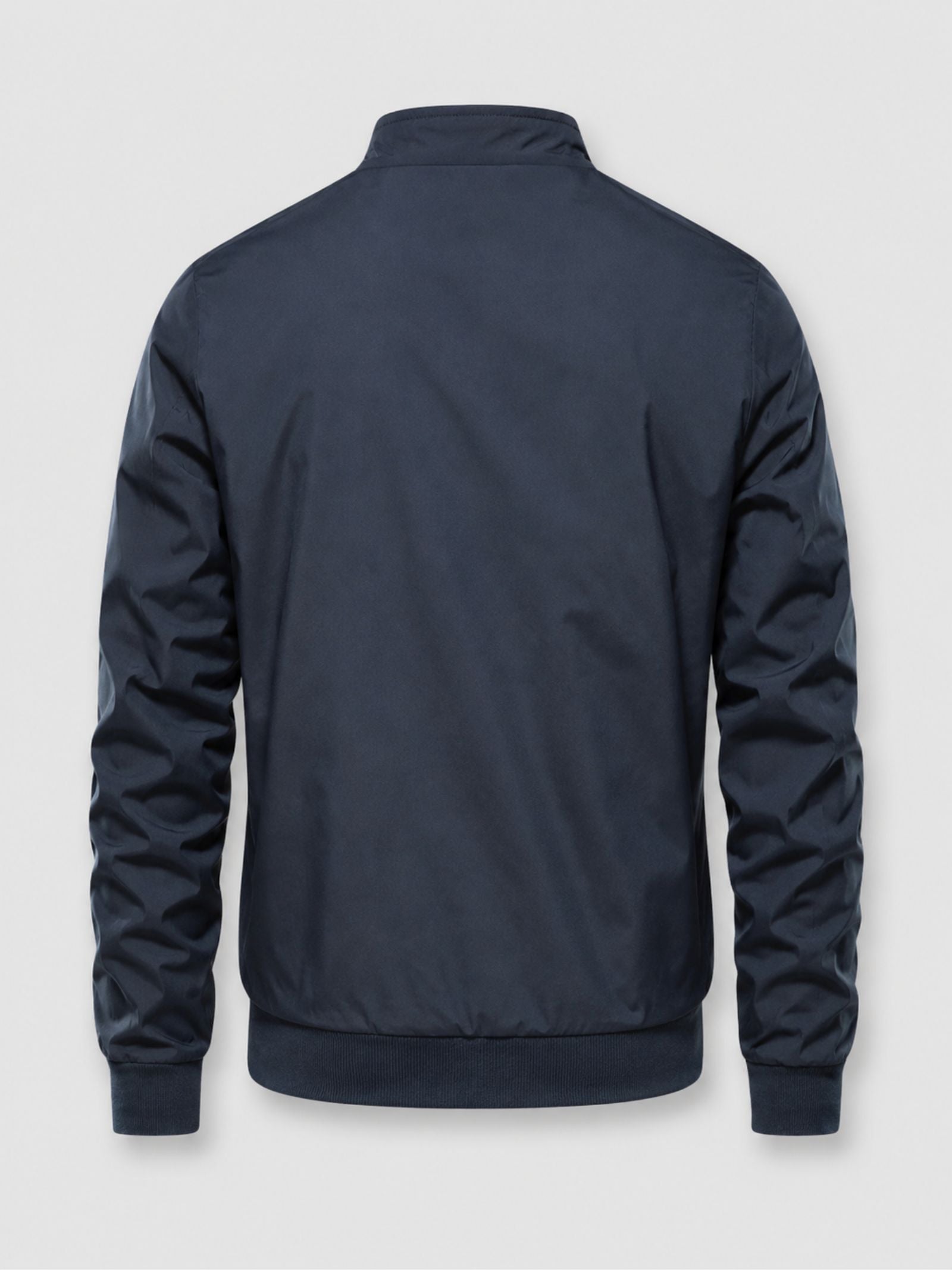 Men's Bomber Jacket with Stand-Up Collar
