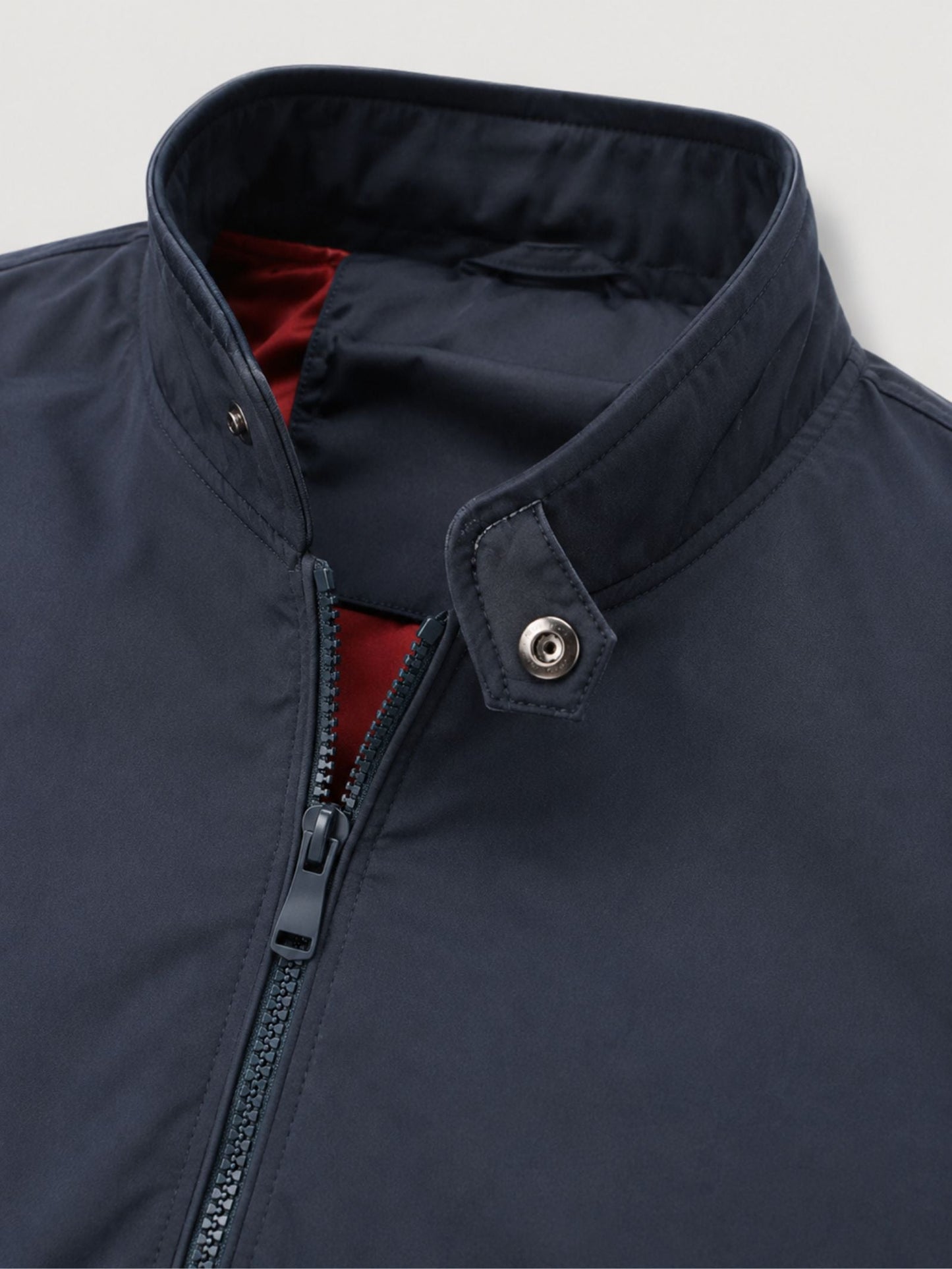Men's Bomber Jacket with Stand-Up Collar