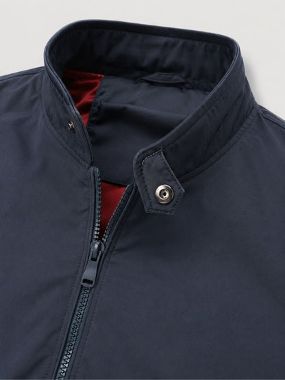 Men's Bomber Jacket with Stand-Up Collar