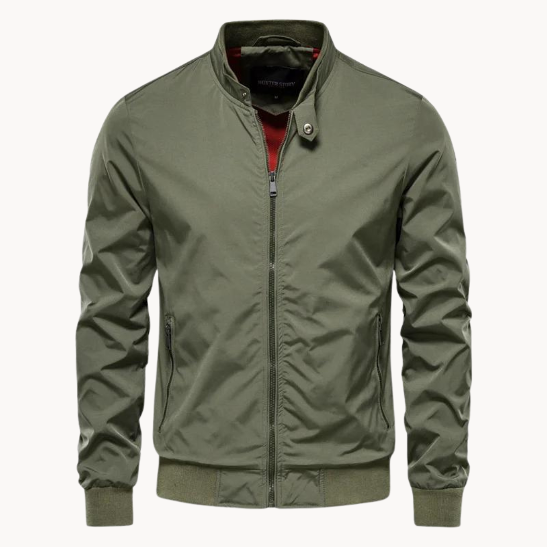 Men's Bomber Jacket with Stretch Fabric
