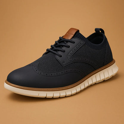Men's Breathable Brogue Detail Dress Shoes