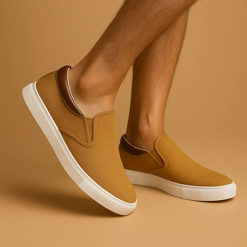 Men's Breathable Textile Slip-On Loafers