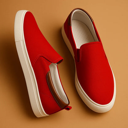 Men's Breathable Textile Slip-On Loafers