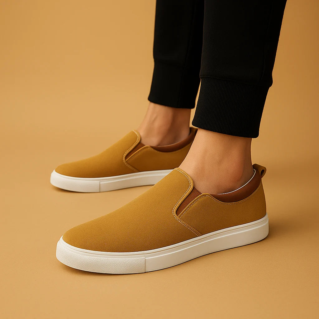 Men's Breathable Textile Slip-On Loafers