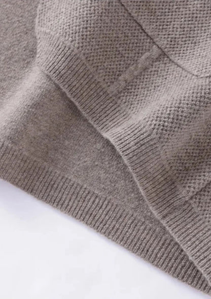 Men's Button-Closure Wool Cardigan
