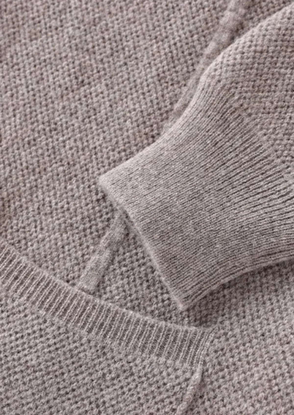 Men's Button-Closure Wool Cardigan