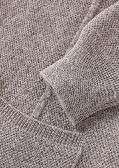Men's Button-Closure Wool Cardigan