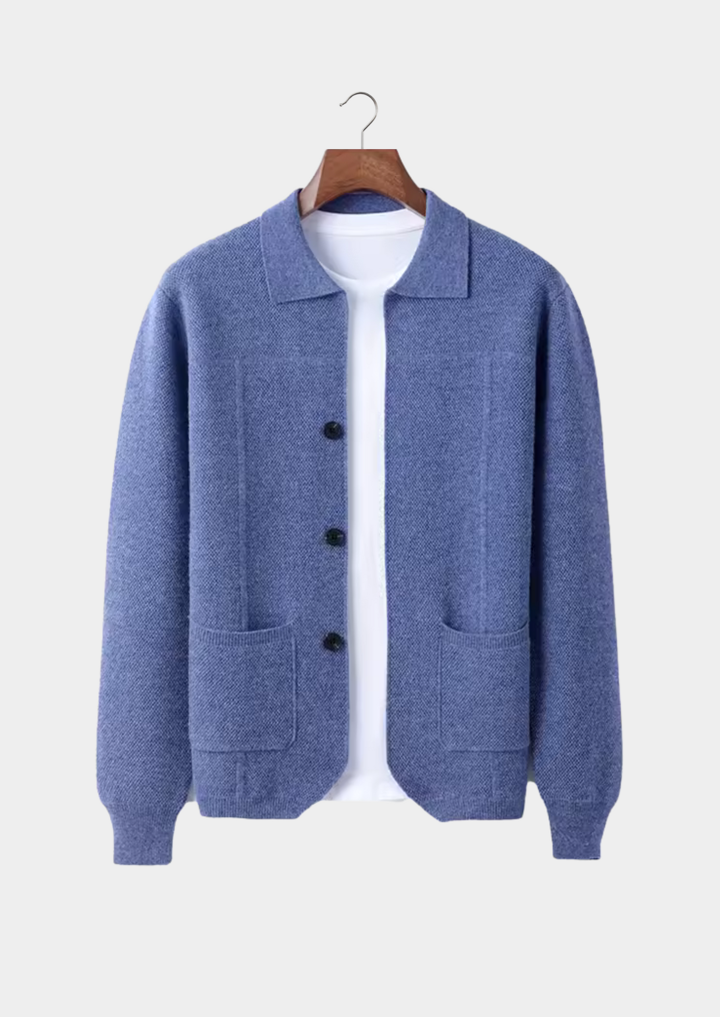 Men's Button-Down Collared Sweater