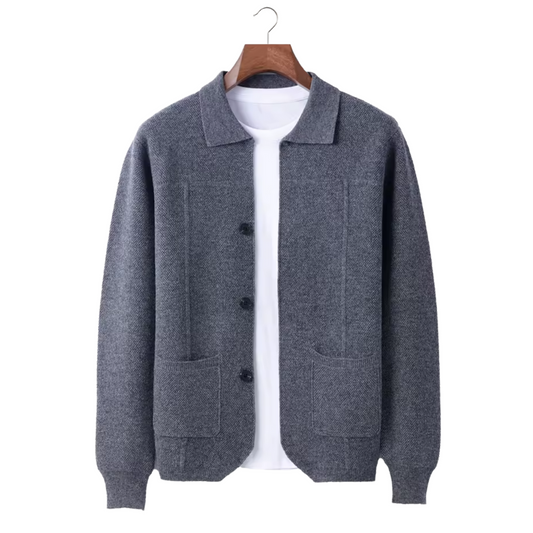 Men's Button-Down Collared Sweater