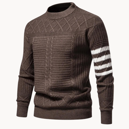 Men's Cable Knit Crewneck Sweater