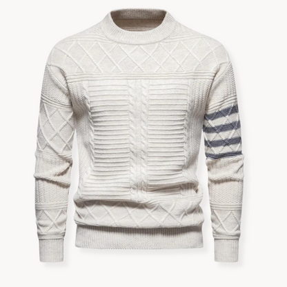 Men's Cable Knit Crewneck Sweater