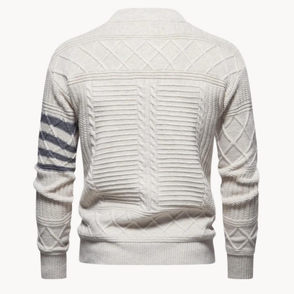 Men's Cable Knit Crewneck Sweater