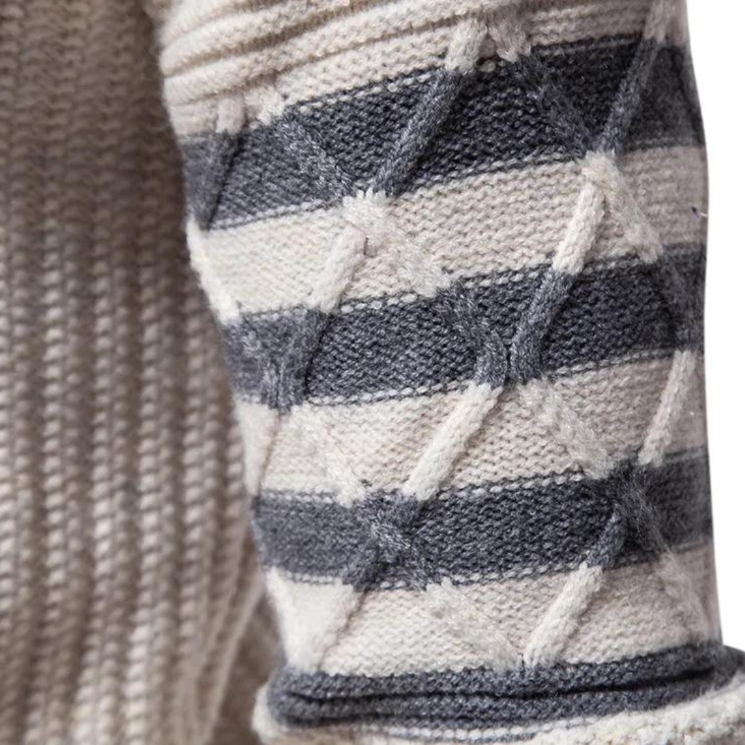 Men's Cable Knit Crewneck Sweater