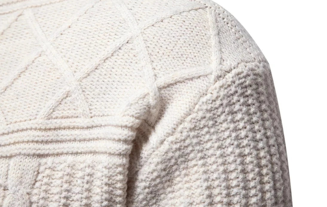 Men's Cable Knit Crewneck Sweater