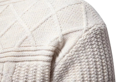 Men's Cable Knit Crewneck Sweater