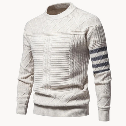 Men's Cable Knit Crewneck Sweater